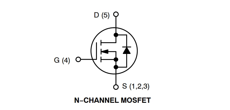 应用电路图 - onsemi NVMFS5C645N单N沟道功率MOSFET