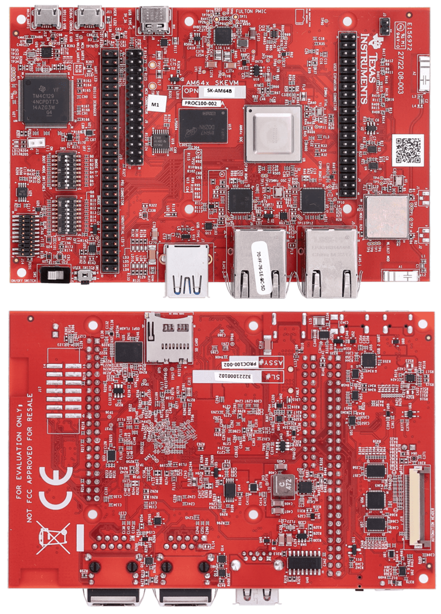 Texas Instruments 适用于AM64x Sitalog ™处理器的SK-AM64B入门套件