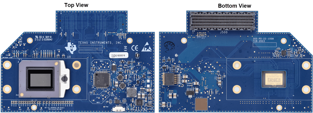 机械图纸 - Texas Instruments DLP800REEVM DMD评估模块 (EVM)