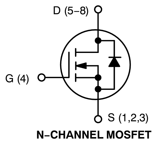 应用电路图 - onsemi NVMFS024N06C单N沟道功率MOSFET
