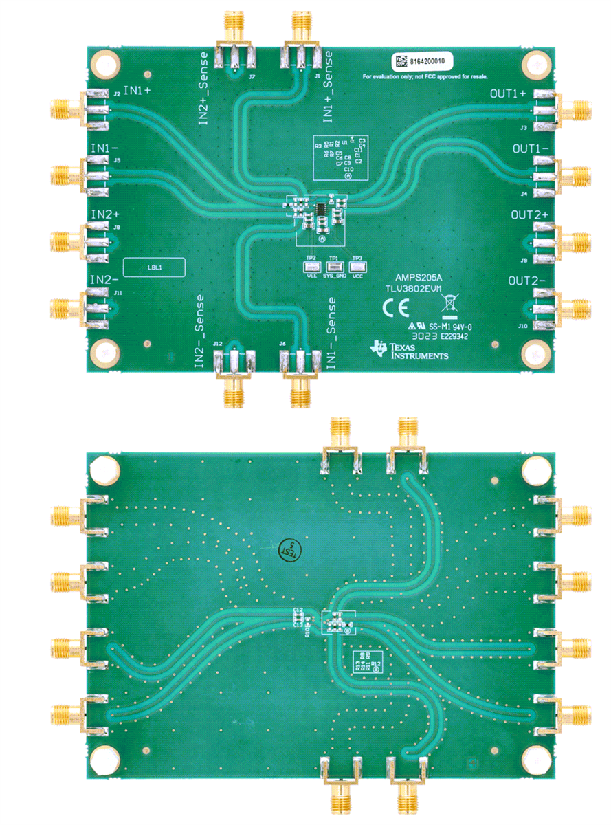 Texas Instruments TLV3802EVM 驱动评估模块
