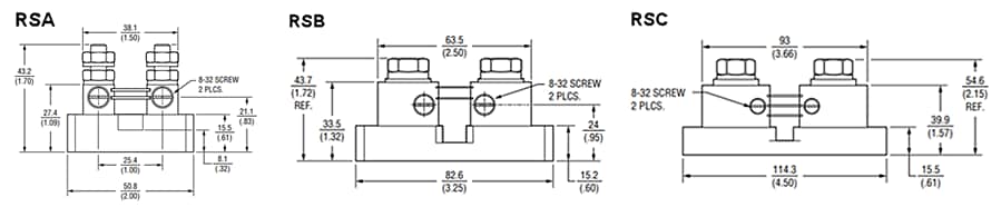图表 - Bourns RS Riedon™精密电流分流电阻器