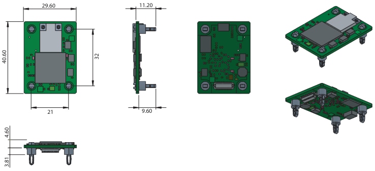 Advantech WLNNA-XX-DP551 Wi-Fi®双频嵌入式模块
