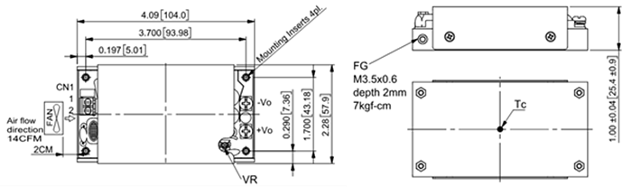 Chart - Cincon LFM300M AC/DC Power Supplies with PFC