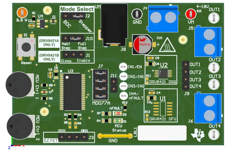 Texas Instruments DRV8421BEVM评估模块