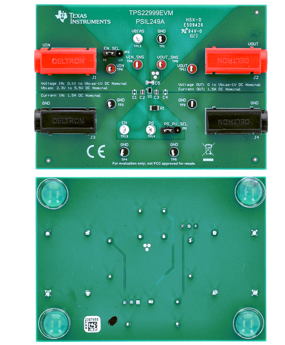 Texas Instruments TPS22999EVM 驱动评估模块