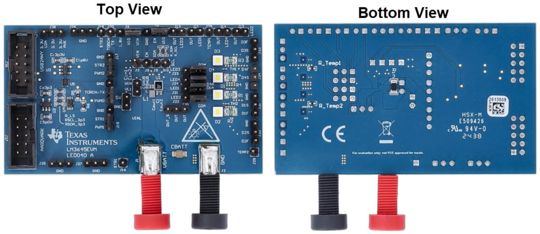 机械图纸 - Texas Instruments LM3645EVM 评估模块（EVM）