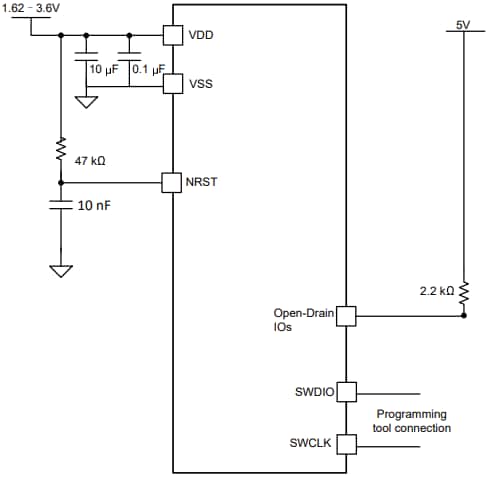 原理图 - Texas Instruments MSPM0C110x/MSPM0C110x-Q1/MSPS003固定信号MCU