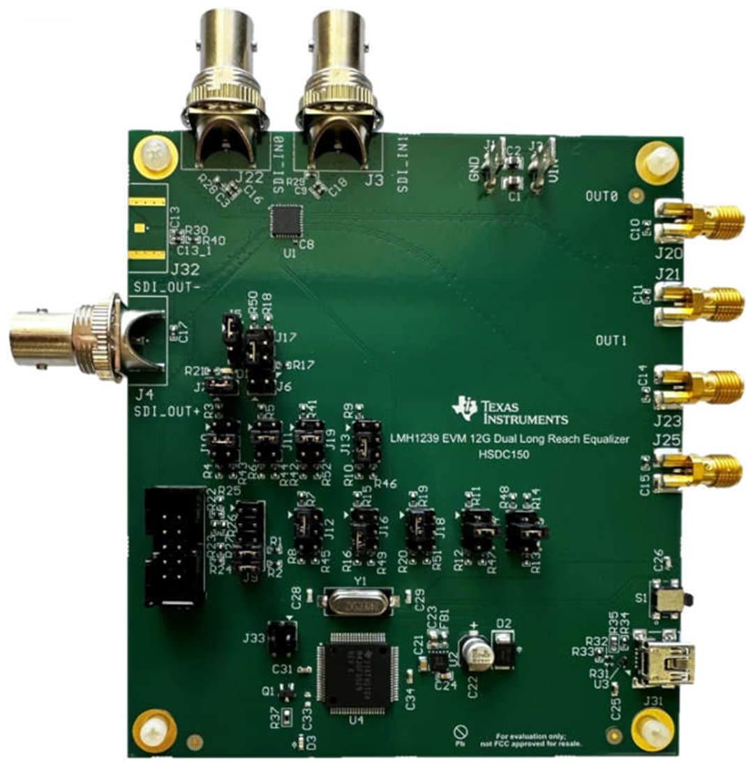 位置电路 - Texas Instruments LMH1239EVM时钟恢复器评估模块 (EVM)