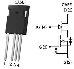 应用电路图 - onsemi UG3SC 1200 V 7.6 mΩ组合FET