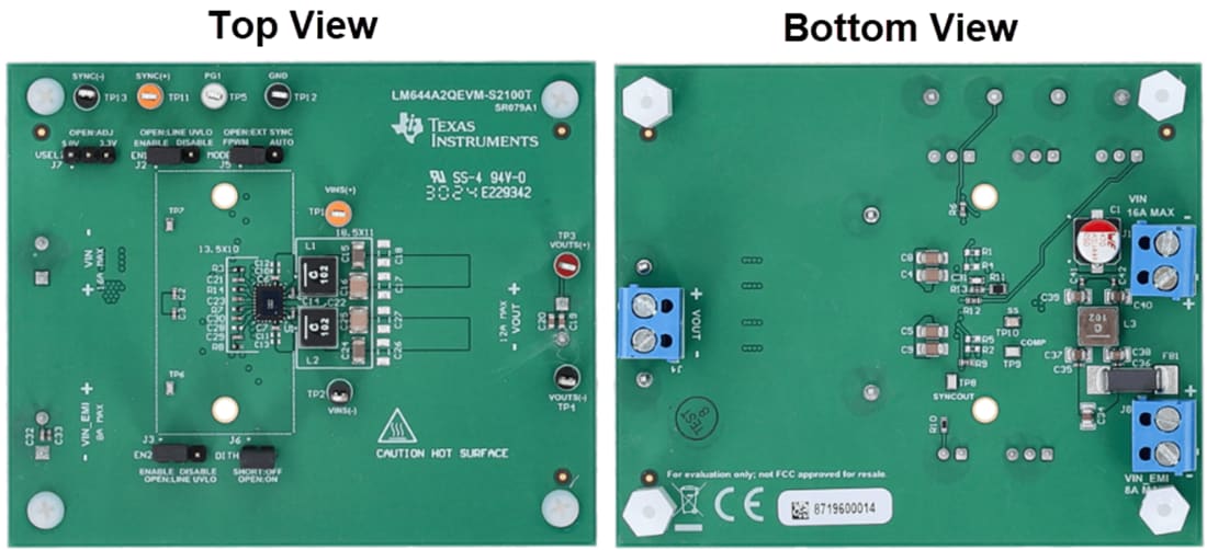 机械图纸 - Texas Instruments LM644A2QEVM-S2100T 评估模块（EVM）