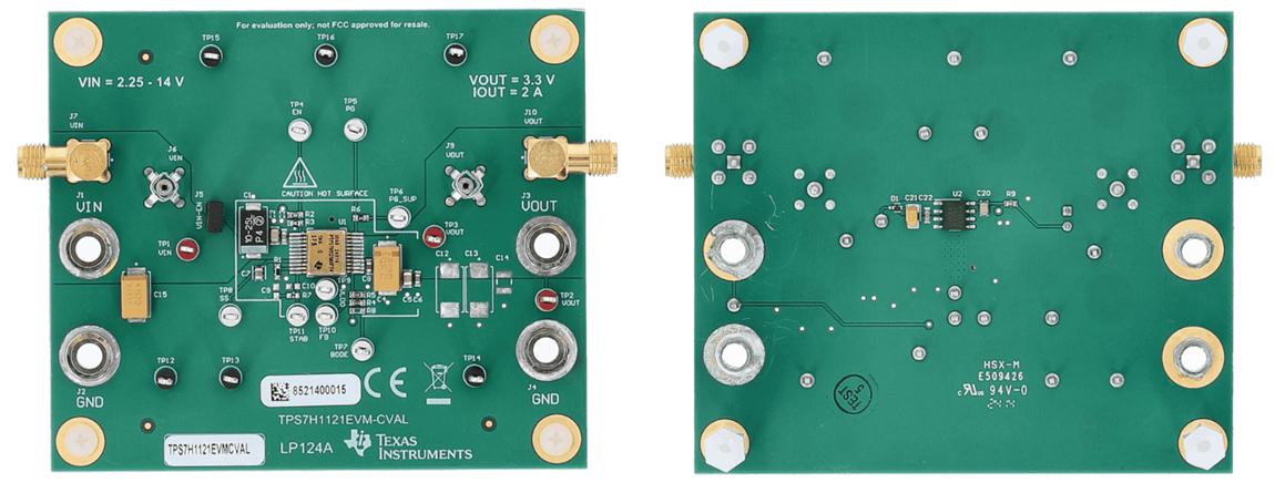 Texas Instruments TPS7H1121EVM-CVAL评估模块