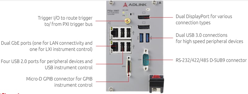 ADLINK Technology PXIE-39X高速嵌入式控制器