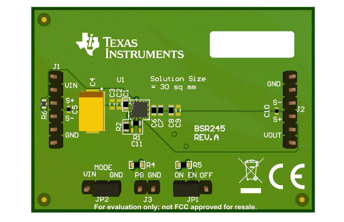 Texas Instruments TPSM82830xAEVM 评估模块