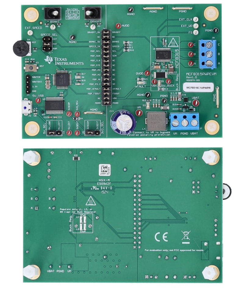 Texas Instruments MCF8315PWPEVM评估模块