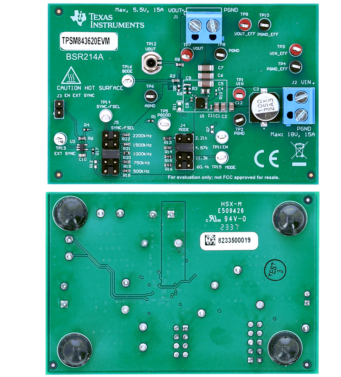 Texas Instruments TPSM843620EVM 驱动评估模块