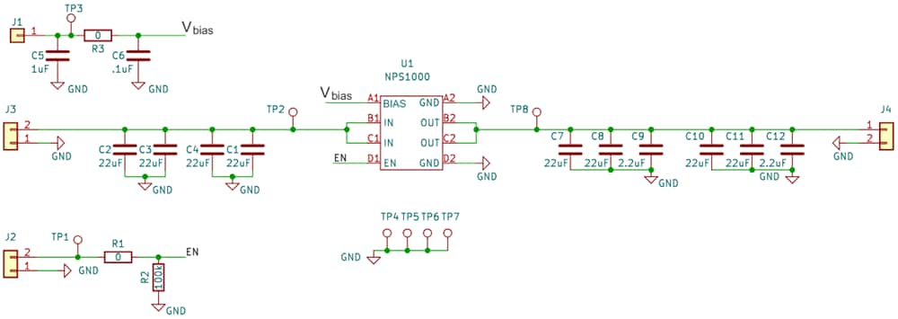 原理图 - Nexperia NEVB-NPS1000负载开关评估板