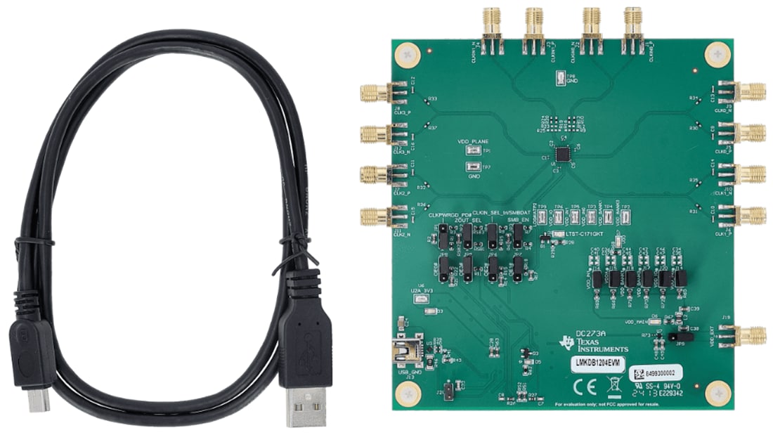 Texas Instruments LMKDB1204EVM 评估模块（EVM）