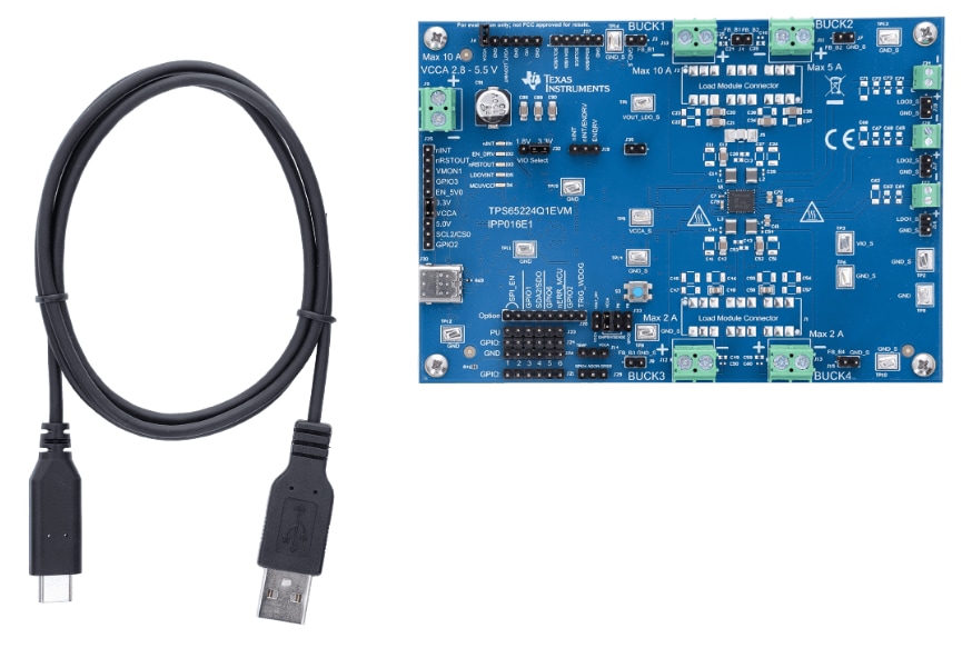 Texas Instruments TPS65224Q1EVM PMIC 评估模块 (EVM)