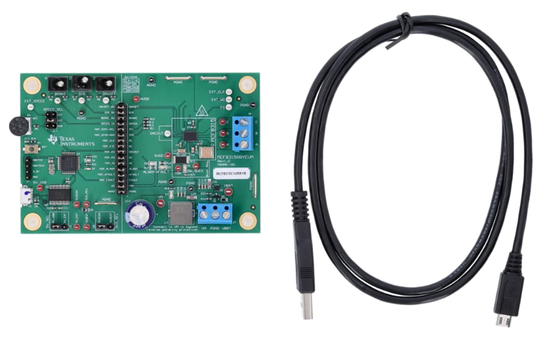 图表 - Texas Instruments MCF8315RRYEVM 评估模块（EVM）