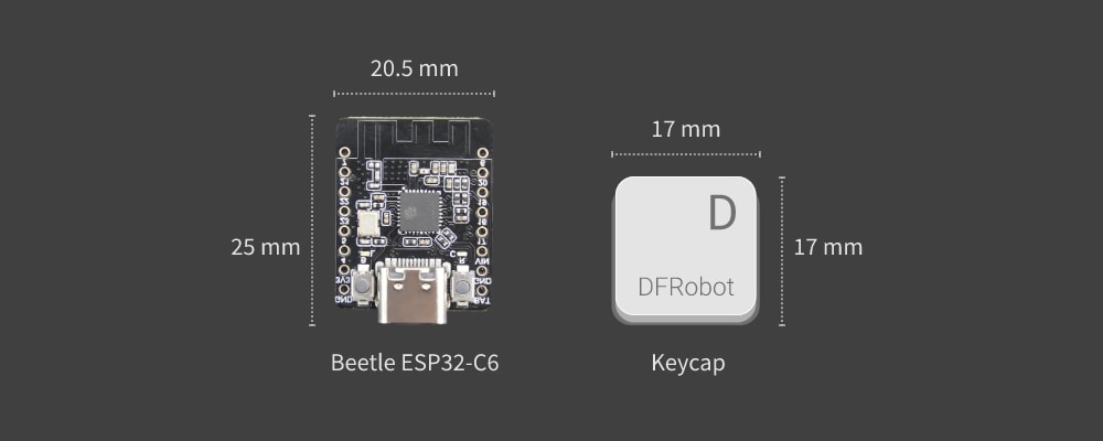 DFRobot DFR1117 Beetle ESP32 C6 Mini Development Board