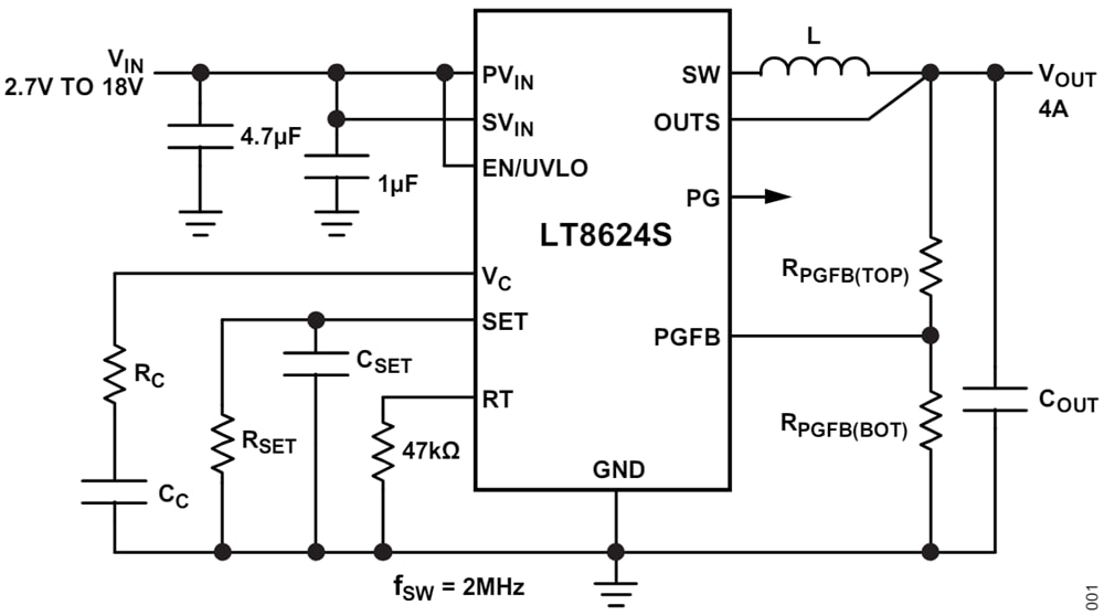 Analog Devices Inc. LT®8622S/LT8624S同步降压稳压器
