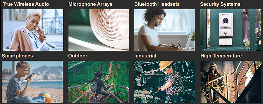 信息图 - TDK InvenSense SmartSound™ MEMS麦克风解决方案