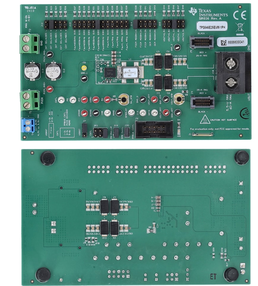 Texas Instruments TPS546E25EVM-1PH评估模块