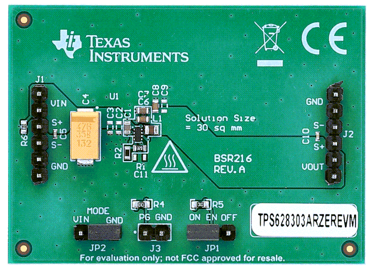 Texas Instruments TPS62830xRZEREVM 评估模块