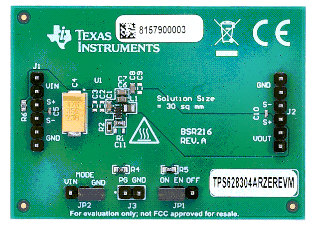 Texas Instruments TPS62830xRZEREVM 评估模块