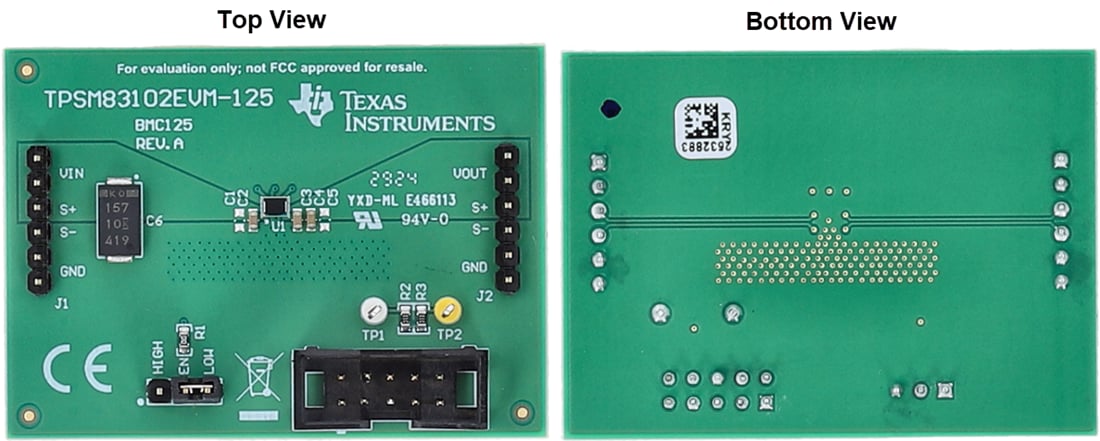 机械图纸 - Texas Instruments TPSM83102EVM-125 评估模块（EVM）