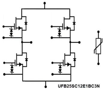 应用电路图 - onsemi SiC E1B模块
