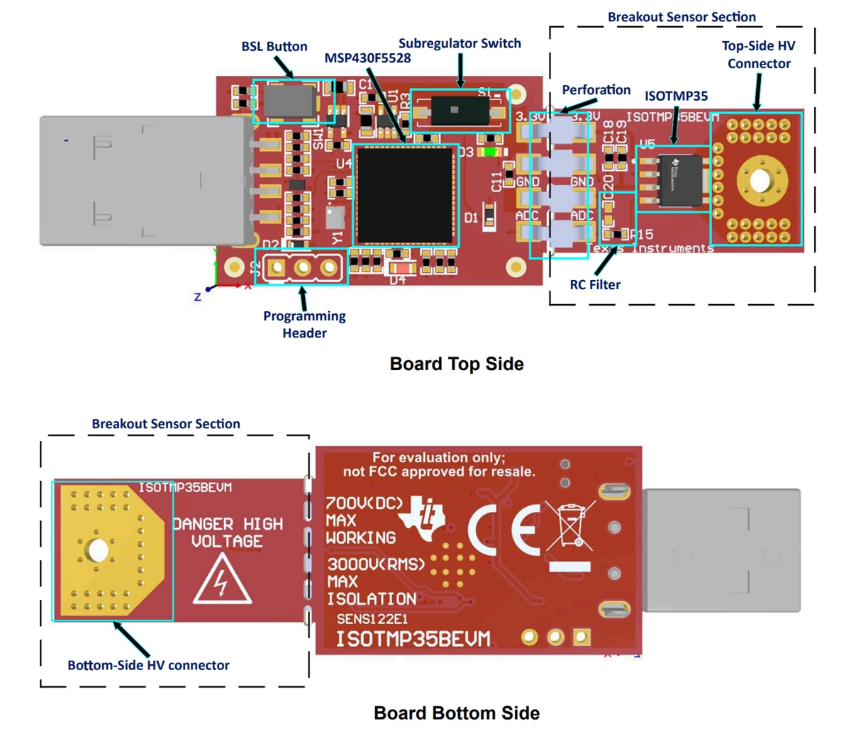 位置电路 - Texas Instruments ISOTMP35BEVM评估模块