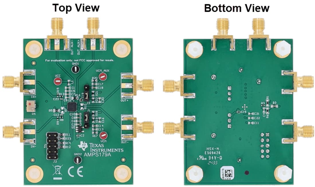 机械图纸 - Texas Instruments LMH6518EVM 评估模块（EVM）