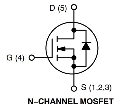 应用电路图 - onsemi 40V功率MOSFET