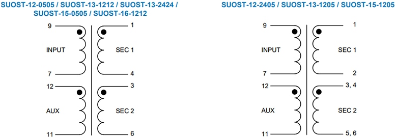 原理图 - Signal Transformer / Bel SUOST高频通用线路变压器