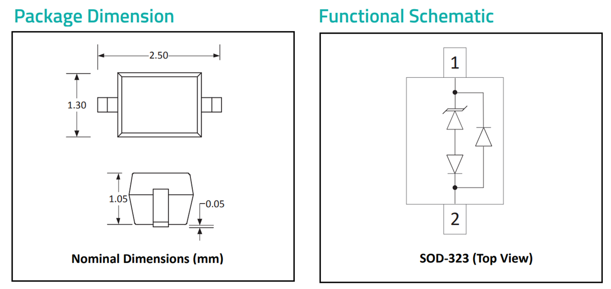 应用电路图 - Semtech RClamp03301H-RClamp0801H ESD和EOS保护