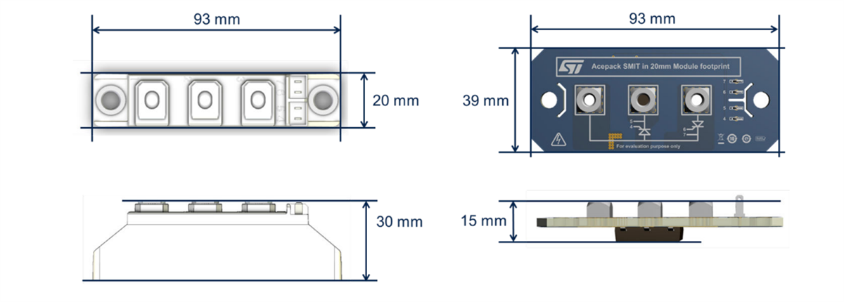 机械图纸 - STMicroelectronics STEVAL-TO240SCR 评估板