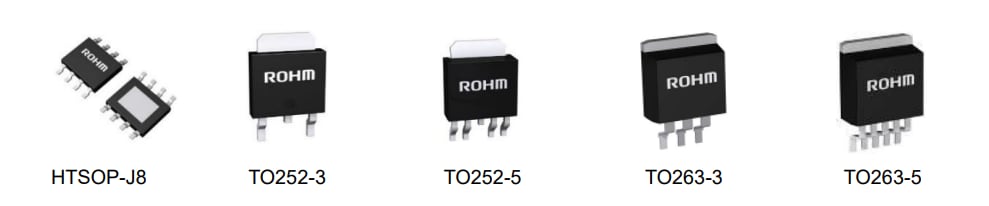 ROHM Semiconductor Nano Cap BD9xND-C系列LDO稳压器