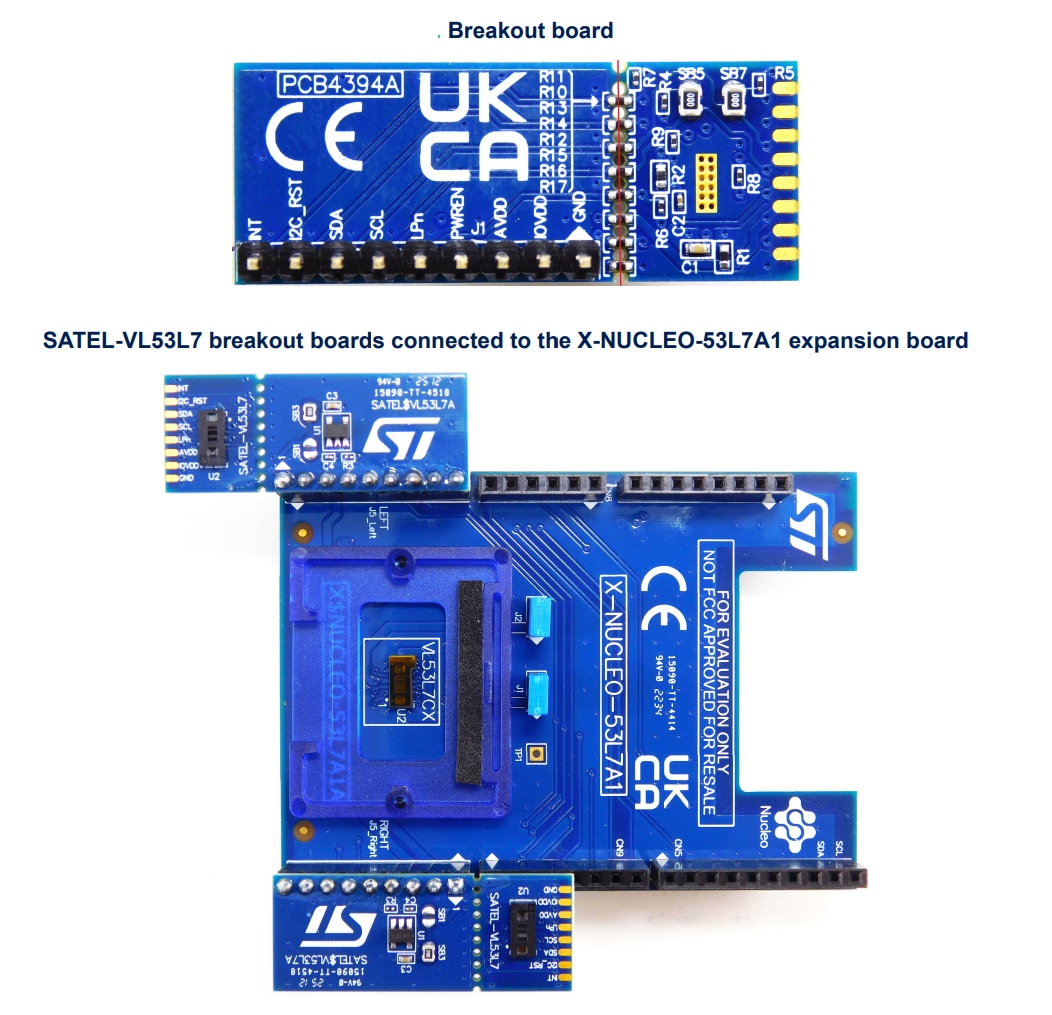 STMicroelectronics SATEL-VL53L7分线板