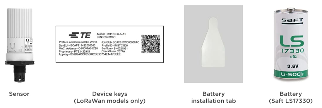 TE Connectivity / Measurement Specialties 59xxN无线湿度/温度传感器