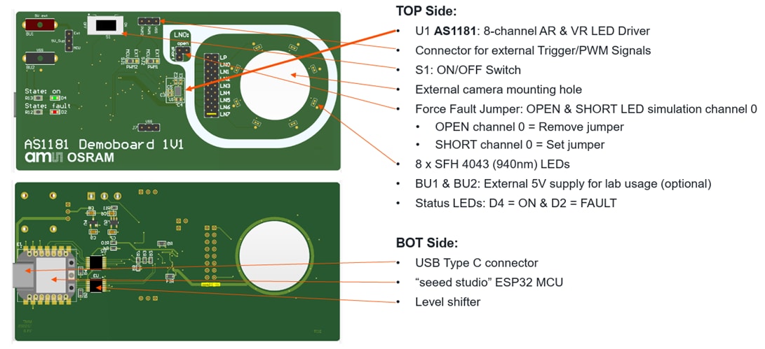 ams OSRAM AS1181演示板