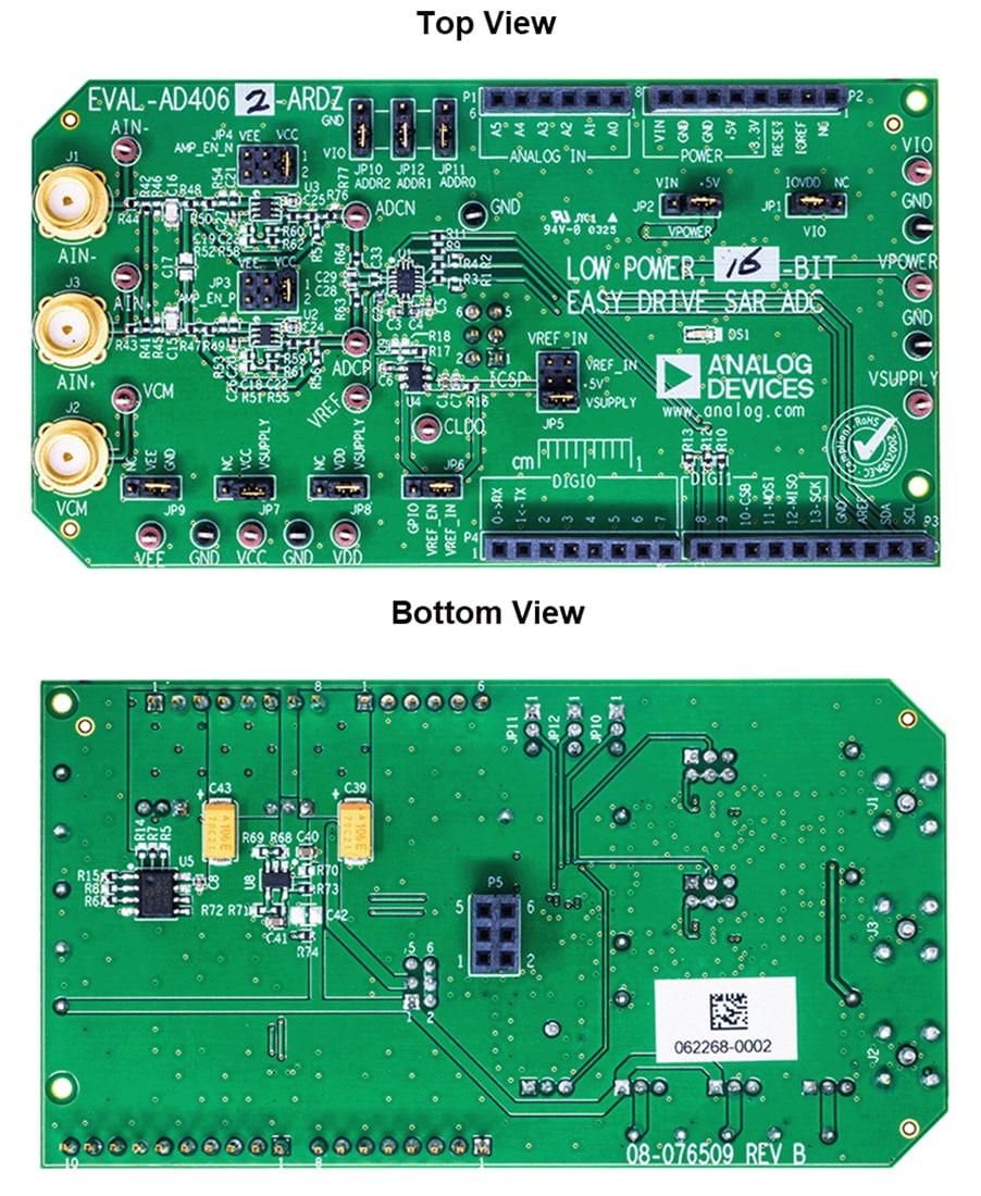Analog Devices Inc. EVAL-AD4060-ARDZ和EVAL-AD4062-ARDZ评估板