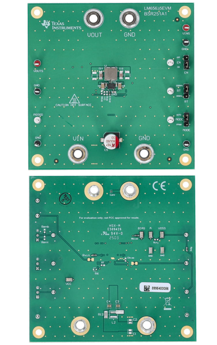 Texas Instruments LM65635EVM评估模块