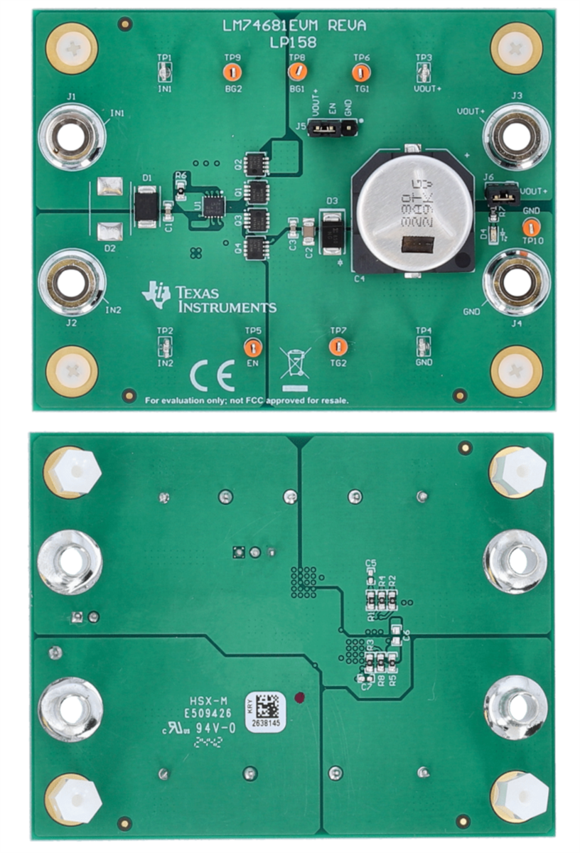 Texas Instruments LM74681EVM评估模块