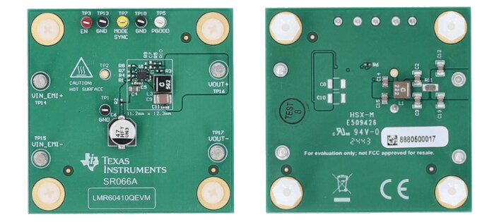 位置电路 - Texas Instruments LMR60410QEVM评估模块