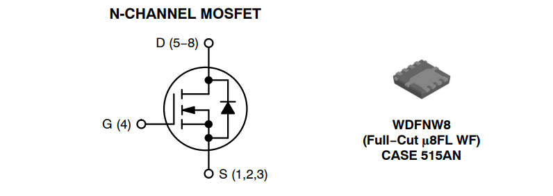应用电路图 - onsemi NVTFWS1D9N04XM MOSFET