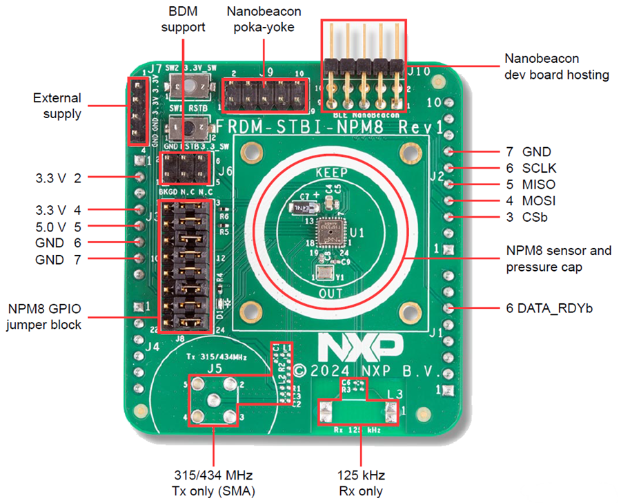 机械图纸 - NXP Semiconductors FRDM-STBI-NPM8传感器评估板