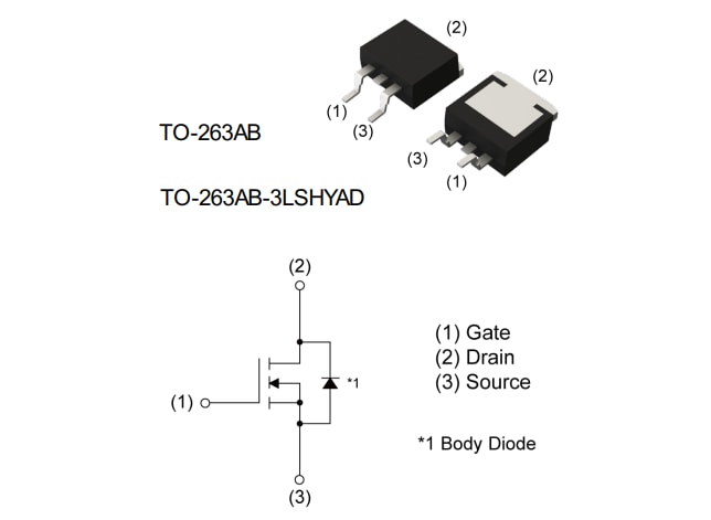 应用电路图 - ROHM Semiconductor RJ1N04BBH N沟道功率MOSFET