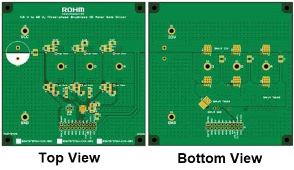 机械图纸 - ROHM Semiconductor BD6787xMWV-EVK驱动器评估板